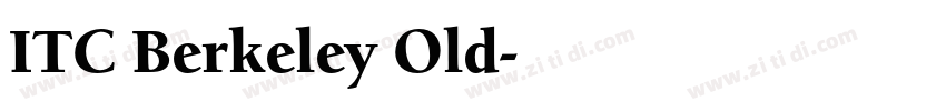 ITC Berkeley Old字体转换